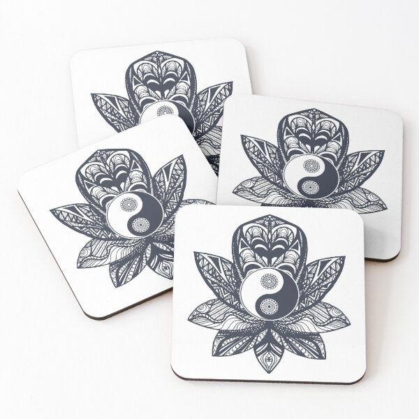 Item preview, Vintage Yin Yang On Lotus designed and sold by JTS STORE.