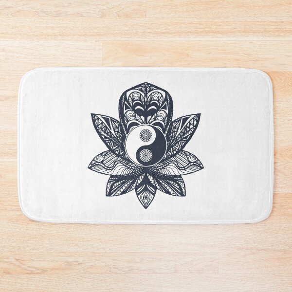 Item preview, Vintage Yin Yang On Lotus designed and sold by JTS STORE.