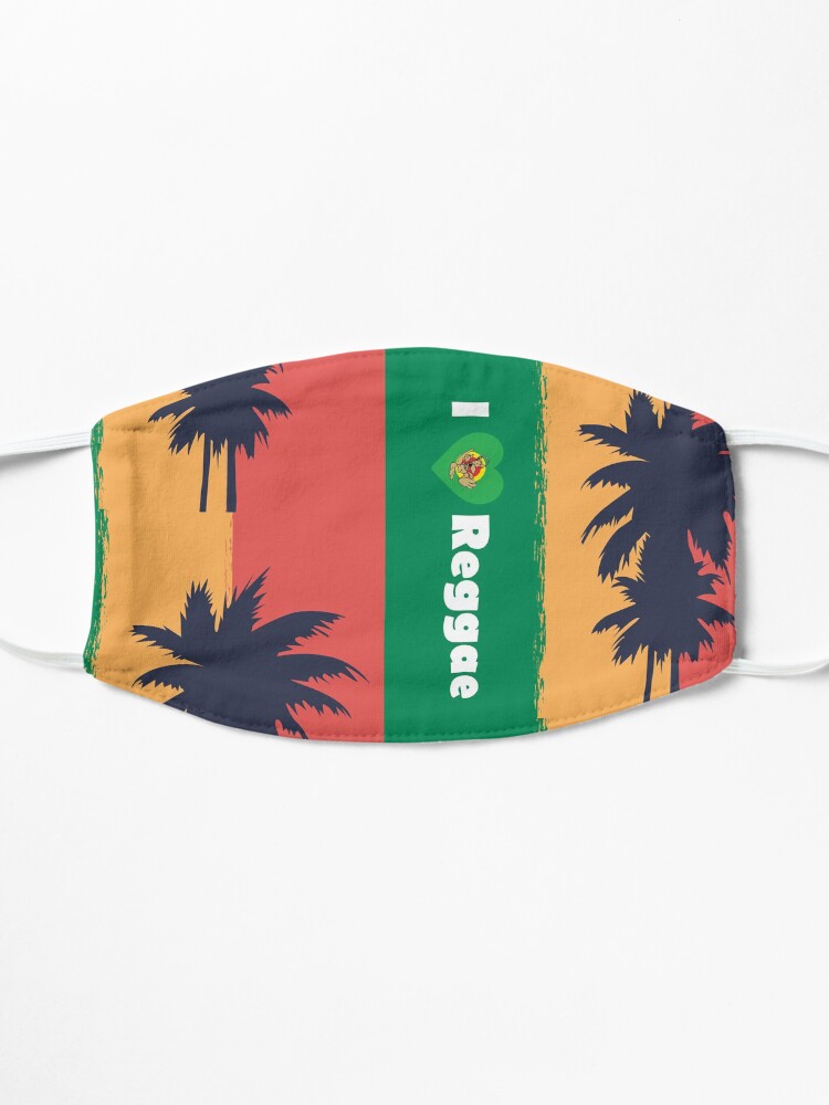 Alternate view of I love Reggae ! Mask