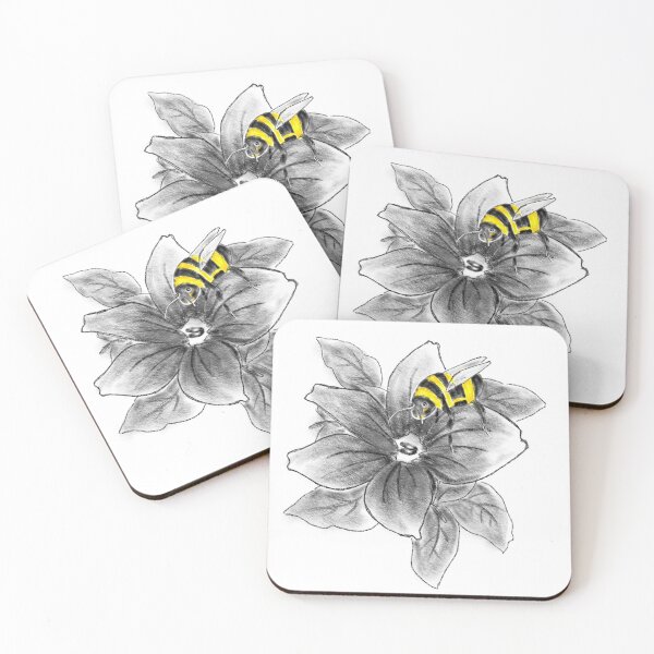 Item preview, Bees and Abella Flower designed and sold by MANUMONY.