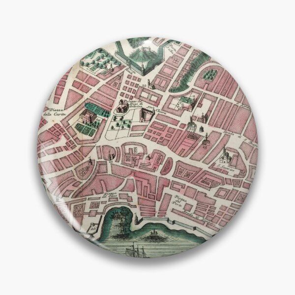 Item preview, Vintage Map of Naples Italy (1730) designed and sold by BravuraMedia.