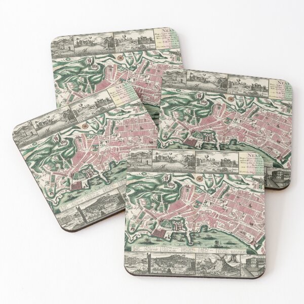 Item preview, Vintage Map of Naples Italy (1730) designed and sold by BravuraMedia.