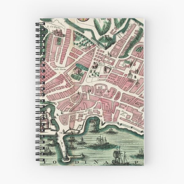 Item preview, Vintage Map of Naples Italy (1730) designed and sold by BravuraMedia.