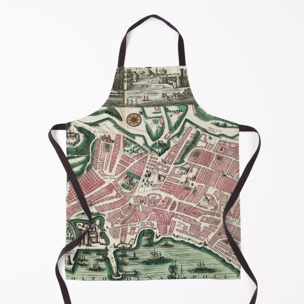 Item preview, Vintage Map of Naples Italy (1730) designed and sold by BravuraMedia.