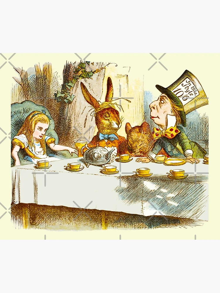 The Mad Hatter s Tea Party illustration from Alice in Wonderland by Lewis  Carroll Painting by John Tenniel - Fine Art America