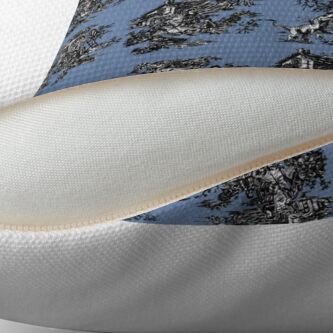 Alternate view of Jurassic Toile Blue Throw Pillow