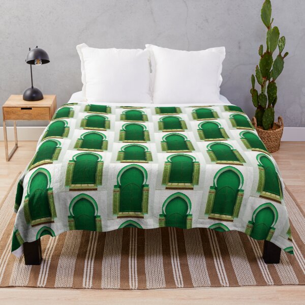 Item preview, Green Moroccan Door, Asilah designed and sold by Wanderlora.