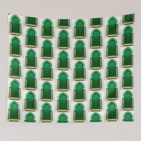 Item preview, Green Moroccan Door, Asilah designed and sold by Wanderlora.
