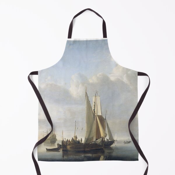 Item preview, Ships off the coast, maritime image for sailors, Willem van de Velde designed and sold by Mauswohn.