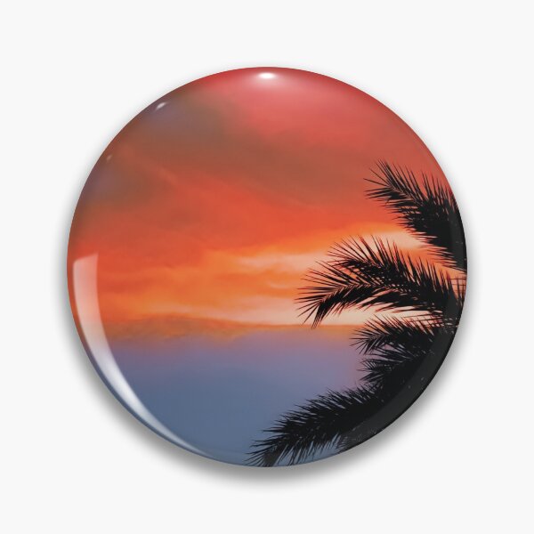 Item preview, Beautiful sunset with palm tree designed and sold by Abhitha Mohan.