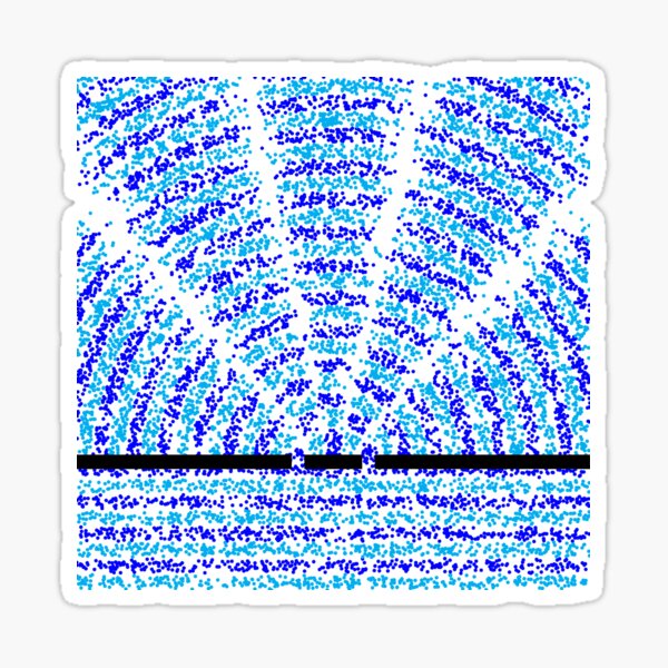 Double-slit experiment Sticker
