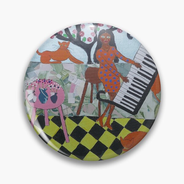 Item preview, The African Pianist and her Orange Cats designed and sold by Casimirasart.