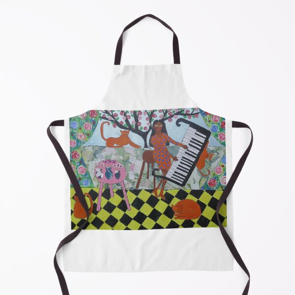Item preview, The African Pianist and her Orange Cats designed and sold by Casimirasart.