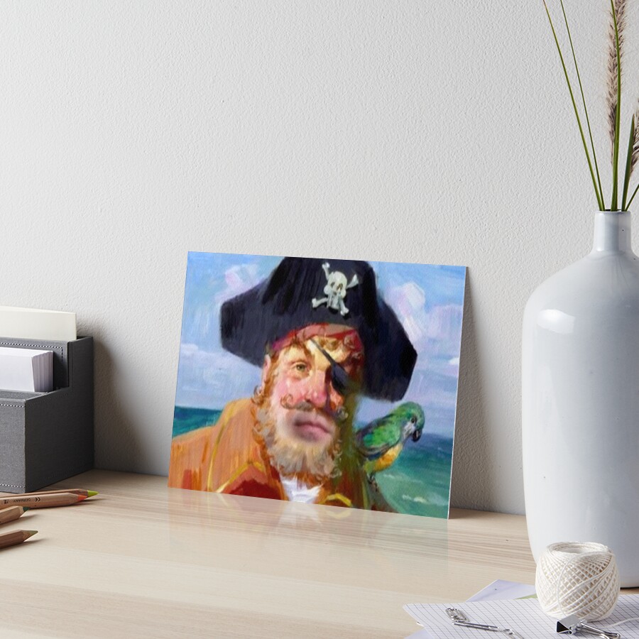 Spongebob Pirate Painty Art Board Print