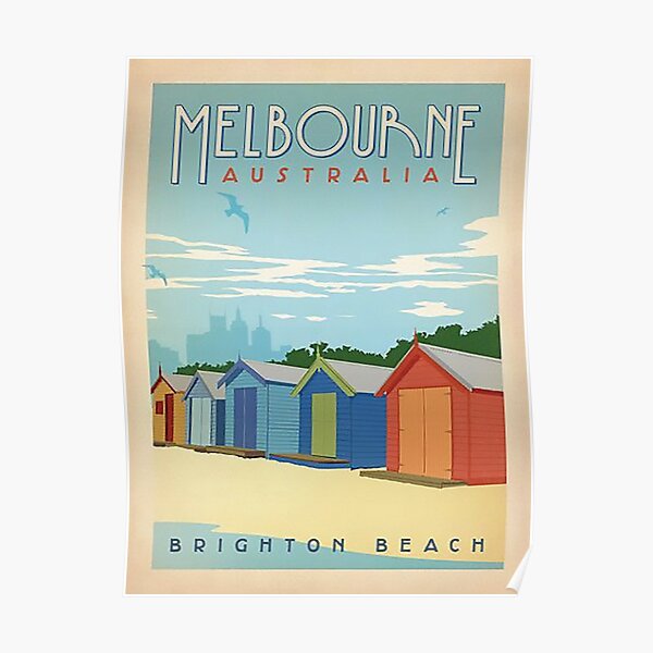 Brighton Beach - Melbourne Australia  Poster