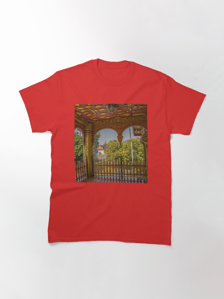 Thumbnail 3 of 7, Classic T-Shirt, Laos. Luang Prabang. View from Temple at Royal Palace. designed and sold by vadim19.