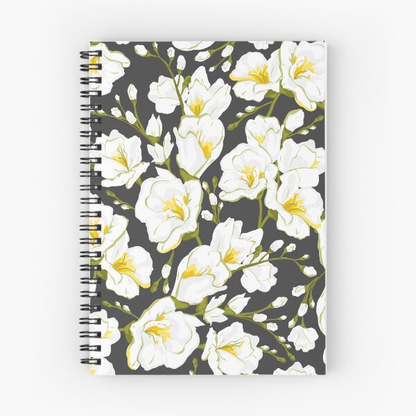 Item preview, White freesia on a dark background designed and sold by lents.