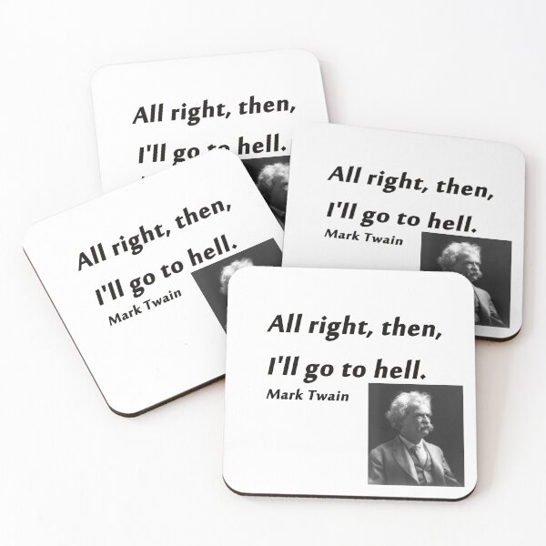 Item preview, Go To Hell - Mark Twain designed and sold by CrankyOldDude.