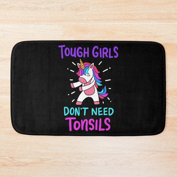 Item preview, Tough Girls Don't Need Tonsils Surgery Unicorn Gift designed and sold by haselshirt.
