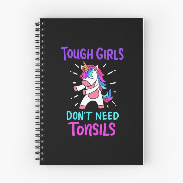 Item preview, Tough Girls Don't Need Tonsils Surgery Unicorn Gift designed and sold by haselshirt.