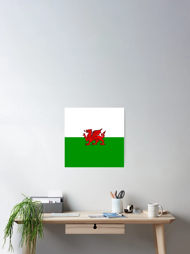 Thumbnail 2 of 3, Poster, Welsh flag designed and sold by P-I-R.