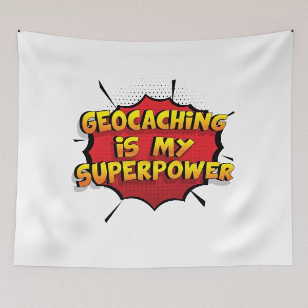 Item preview, Geocaching is my Superpower Funny Design Geocaching Gift designed and sold by Custom365.