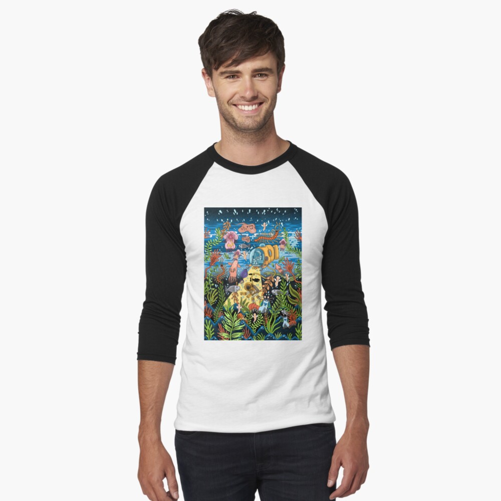 Item preview, Baseball ¾ Sleeve T-Shirt designed and sold by jackteagle.