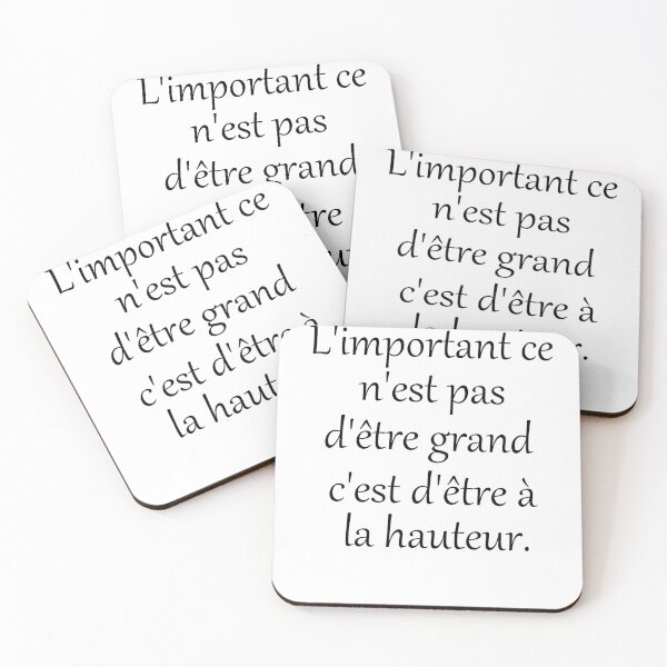 Aperçu de l'œuvre L'important ce n'est pas d'être grand, c'est d'être à la hauteur créée et vendue par Yomiry.