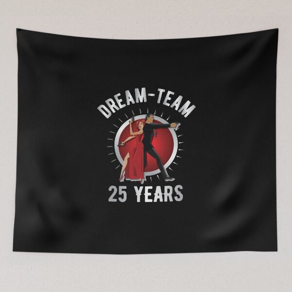 Item preview, The dream-team! Silver wedding anniversary designed and sold by Cutebutfunny.