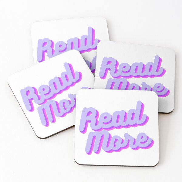 Item preview, Retro Read More Quote in Electric Purple   designed and sold by WildeandCo.