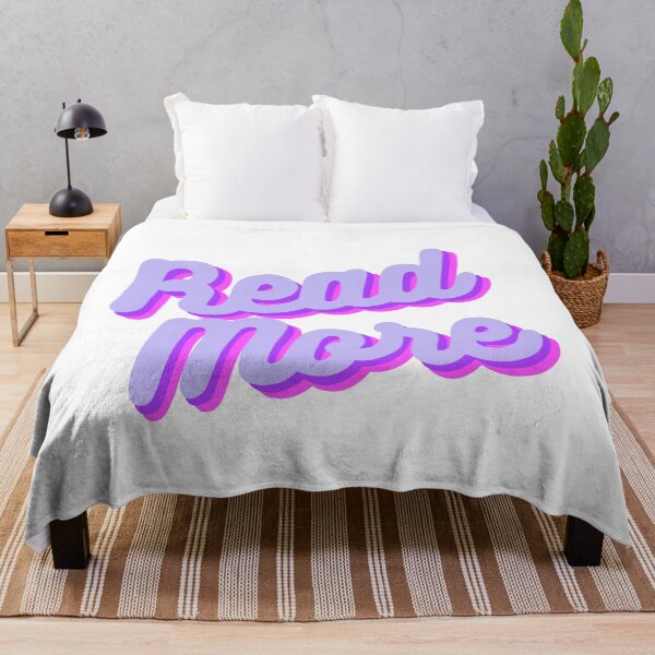 Item preview, Retro Read More Quote in Electric Purple designed and sold by WildeandCo.