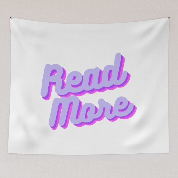 Item preview, Retro Read More Quote in Electric Purple   designed and sold by WildeandCo.