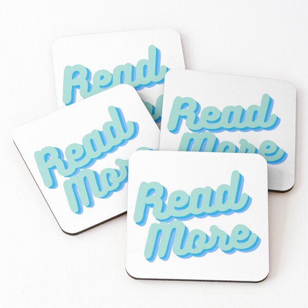 Item preview, Retro Read More Quote in Teal  designed and sold by WildeandCo.