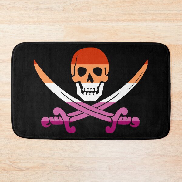 Item preview, Lesbian Pride Pirate Flag Jolly Roger  designed and sold by CCRev.