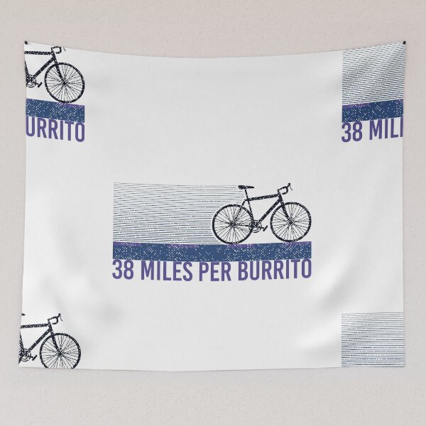 Item preview, CYCLING: 38 Miles Per Burrito designed and sold by Sandra78.