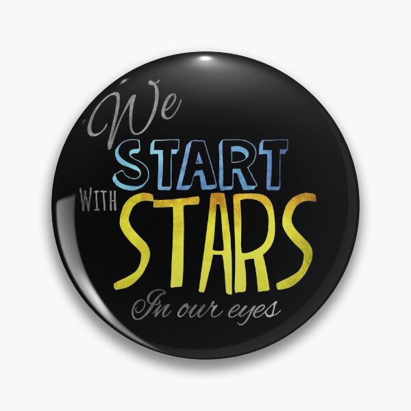 Item preview, We start with stars in our eyes Dear Evan Hansen Broadway musical lettering  designed and sold by Shus-arts.