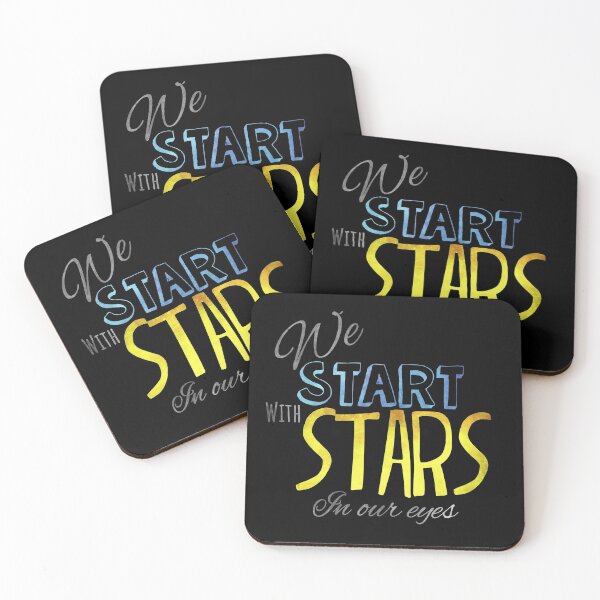 Item preview, We start with stars in our eyes Dear Evan Hansen Broadway musical lettering  designed and sold by Shus-arts.