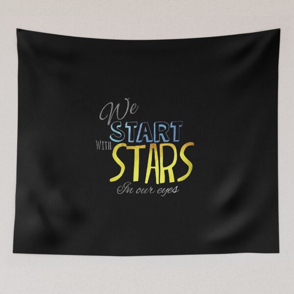 Item preview, We start with stars in our eyes Dear Evan Hansen Broadway musical lettering  designed and sold by Shus-arts.