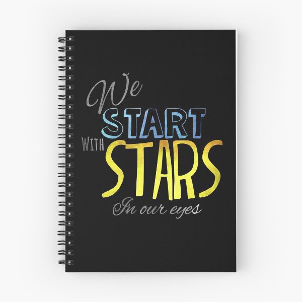 Item preview, We start with stars in our eyes Dear Evan Hansen Broadway musical lettering  designed and sold by Shus-arts.