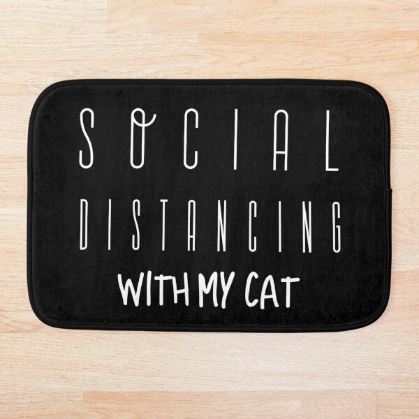 Item preview, Social Distancing with my cat designed and sold by Meow My Cat.
