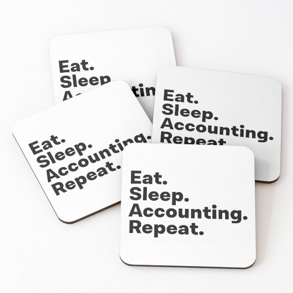 Item preview, Eat Sleep Accounting Repeat designed and sold by teesaurus.