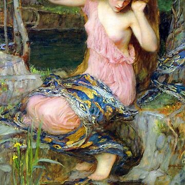 Home Decor Art Print on Canvas John William Waterhouse Redhead