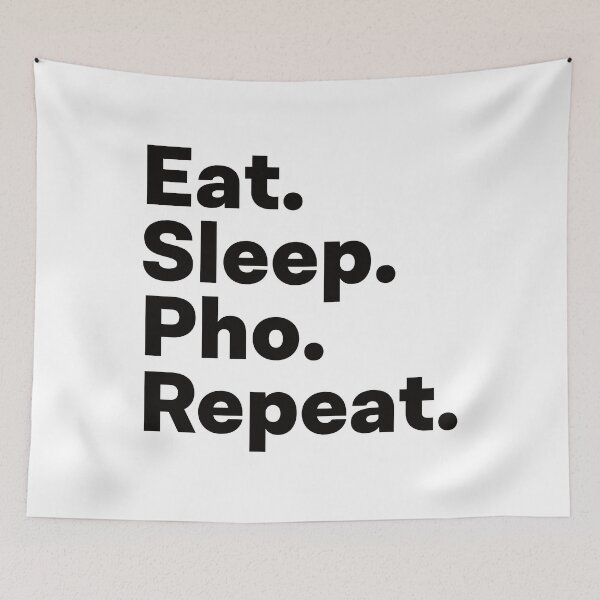 Item preview, Eat Sleep Pho Repeat designed and sold by teesaurus.