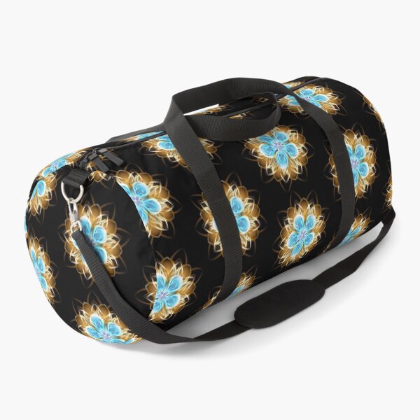 Item preview, Abstract turquoise golden flower designed and sold by Blackmoon9.