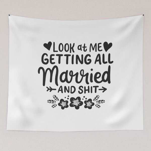 Item preview, Getting All Married And Shit Bride Groom Marriage designed and sold by haselshirt.