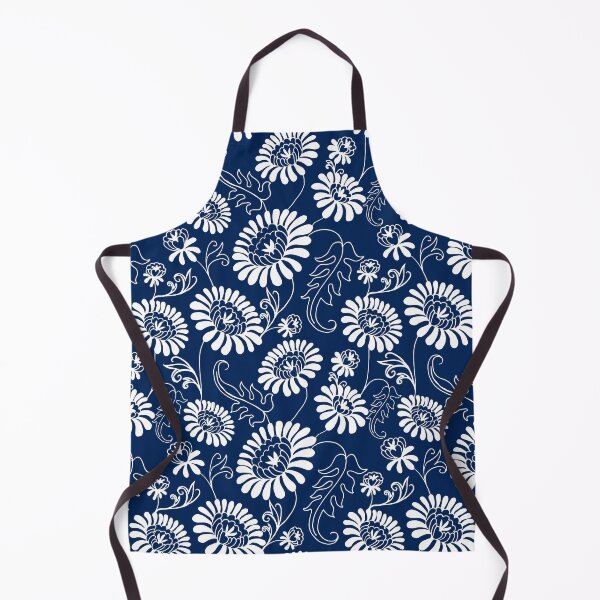 Item preview, Vintage flowers on deep blue designed and sold by Lelyely.