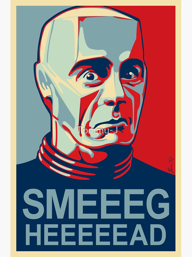 "Red Dwarf KRYTEN Smeeeg Heeeeead (Smeg Head)" Sticker for Sale by