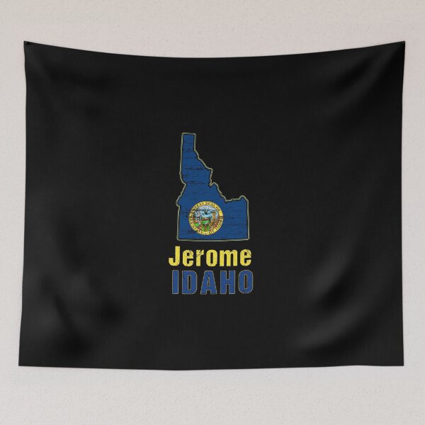 Item preview, Jerome  Idaho State Distressed Flag Outline designed and sold by ha10378.