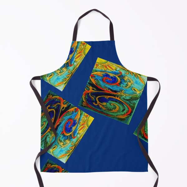 Item preview, Ceylon box pattern in bright colours on blue designed and sold by Nickdavisinghe.