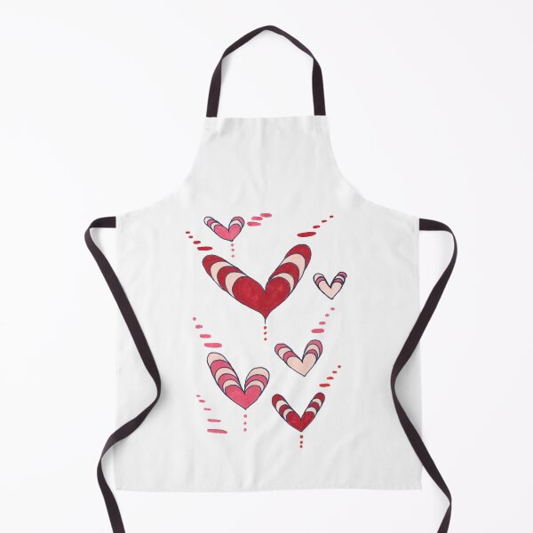 Item preview, Striped Red Hearts and Dots on White - Love is In the Air designed and sold by ckylin.